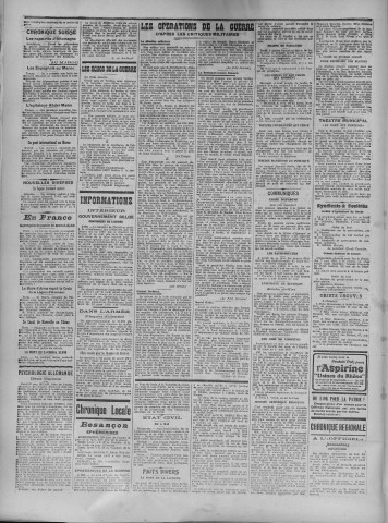 05/05/1916 - La Dépêche républicaine de Franche-Comté [Texte imprimé]