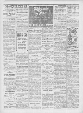 11/10/1924 - Le petit comtois [Texte imprimé] : journal républicain démocratique quotidien