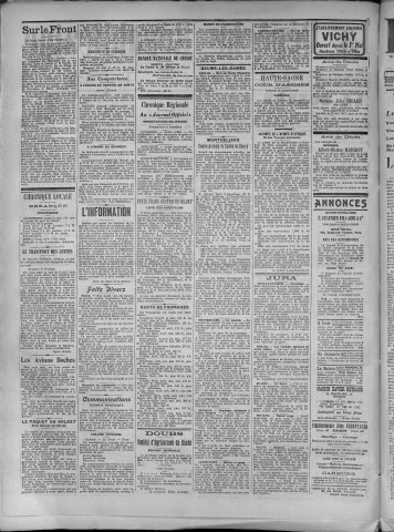 14/05/1917 - La Dépêche républicaine de Franche-Comté [Texte imprimé]