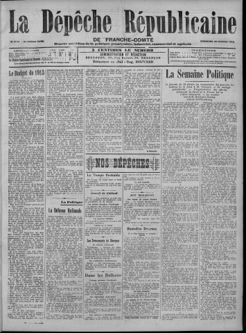 23/02/1913 - La Dépêche républicaine de Franche-Comté [Texte imprimé]