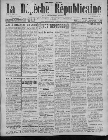 23/07/1921 - La Dépêche républicaine de Franche-Comté [Texte imprimé]