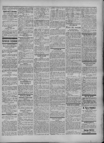 25/09/1915 - La Dépêche républicaine de Franche-Comté [Texte imprimé]