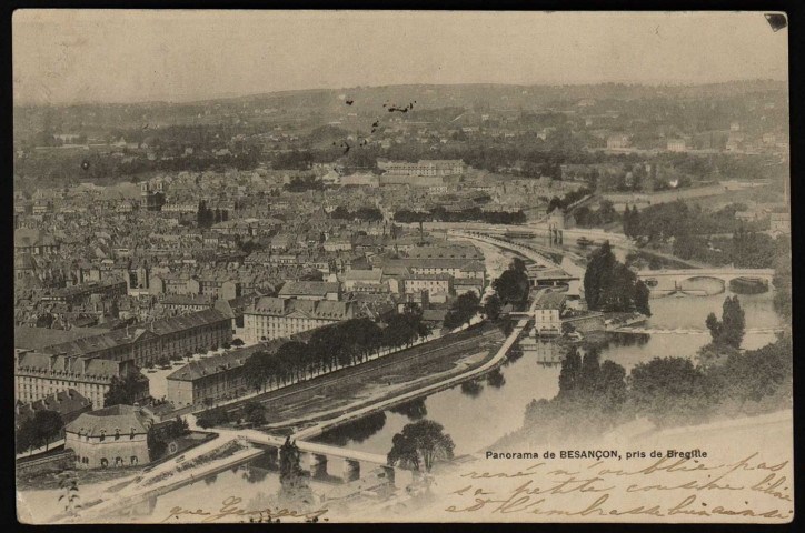 Besançon - Vue générale prise de Bregille [image fixe] : Besançon, 1897/1904