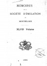 01/01/1924 - Mémoires de la Société d'émulation de Montbéliard [Texte imprimé]