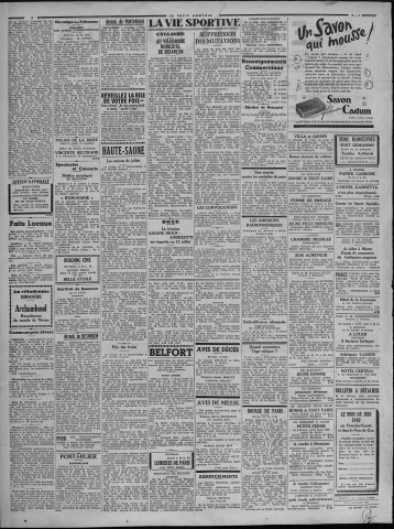 02/07/1941 - Le petit comtois [Texte imprimé] : journal républicain démocratique quotidien