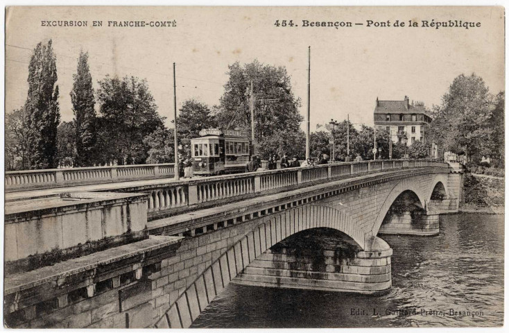 Besançon - Pont de la République [image fixe] , Besançon : Edition L. Gaillard-Prêtre, 1912/1916