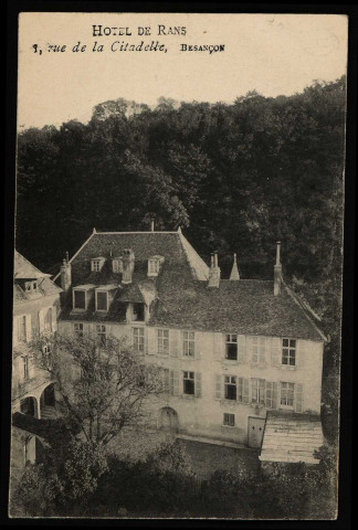 Besançon - Hôtel de Rans [image fixe] , 1904/1907