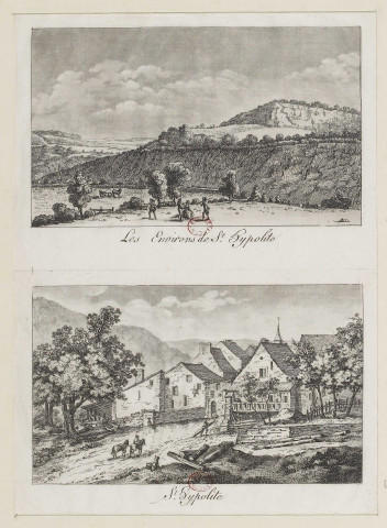 Les environs de St Hypolite [estampe] , [S.l.] : [s.n.], [1700-1799]