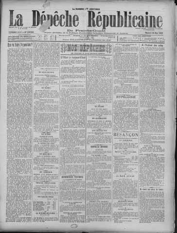 23/05/1925 - La Dépêche républicaine de Franche-Comté [Texte imprimé]