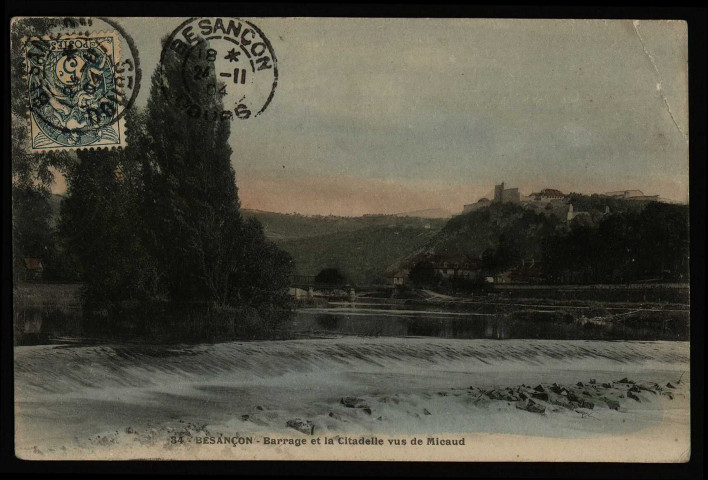 Besançon - Besançon - Promenade Micaud. Le Barrage et la Citadelle [image fixe] , 1897/1903