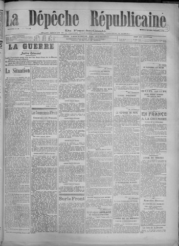 22/09/1917 - La Dépêche républicaine de Franche-Comté [Texte imprimé]