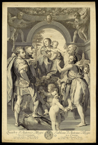 La madone de saint Georges [image fixe] / C.Hutin del. Beauvais sculp , 1707/1763