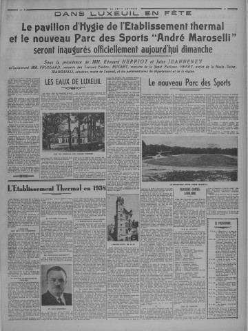 19/06/1938 - Le petit comtois [Texte imprimé] : journal républicain démocratique quotidien