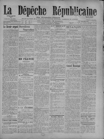21/05/1920 - La Dépêche républicaine de Franche-Comté [Texte imprimé]