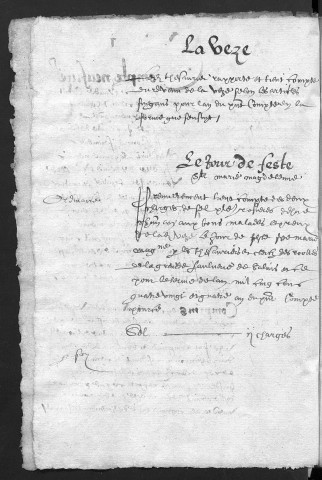 Comptes de la Ville de Besançon, recettes et dépenses, Compte de Claude Cabet (1er juin 1594 - 31 mai 1595)