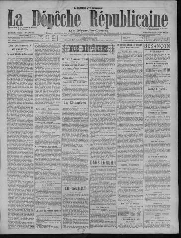 27/06/1923 - La Dépêche républicaine de Franche-Comté [Texte imprimé]