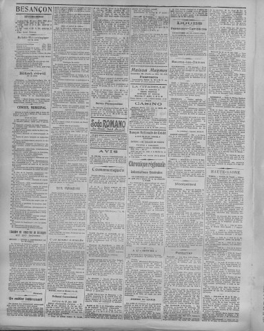 30/06/1923 - La Dépêche républicaine de Franche-Comté [Texte imprimé]