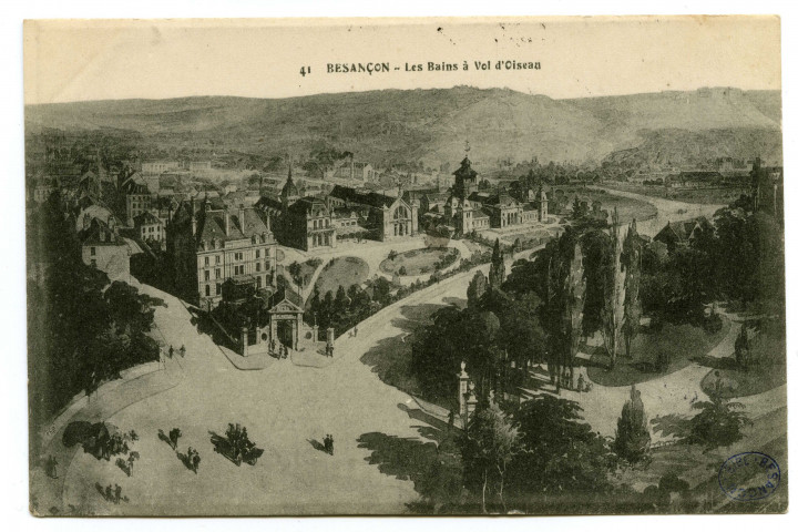 Besançon - Les Bains à Vol d'Oiseau [image fixe] , 1904/1908