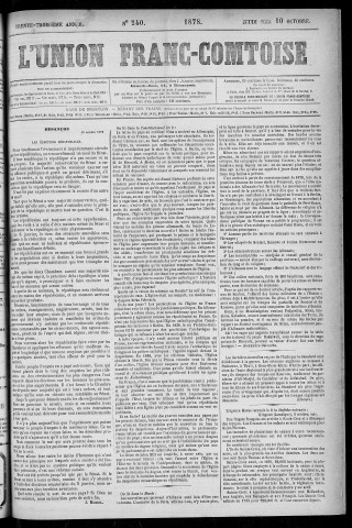 10/10/1878 - L'Union franc-comtoise [Texte imprimé]