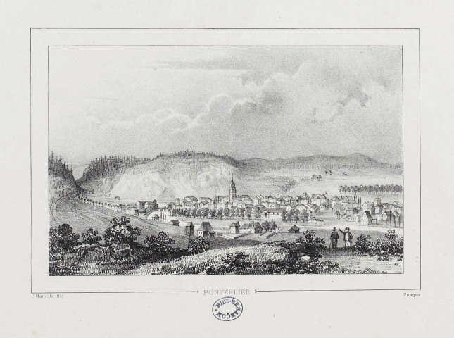 Pontarlier [image fixe] / C. Marville 1837, Pompée , 1837