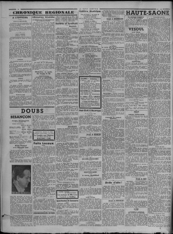27/10/1936 - Le petit comtois [Texte imprimé] : journal républicain démocratique quotidien