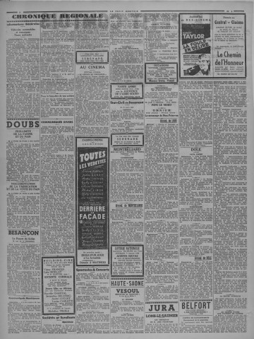 28/03/1940 - Le petit comtois [Texte imprimé] : journal républicain démocratique quotidien