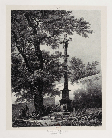 Croix de Charriex [sic] [estampe] : Franche-Comté / Villeneuve 1827, lith. de G. Engelmann, rue du Faubourg Montmartre n° 6 à Paris , [Paris] : Engelmann, 1827