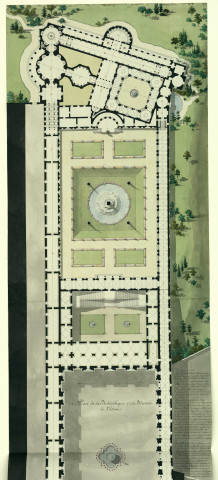 Plan de la bibliothèque et du muséum du Vatican / Pierre-Adrien Pâris , [S.l.] : [P.-A. Pâris], [1700-1800]