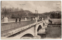 Besançon - Pont Carnot [sic] - C.L.,B [image fixe] , Besançon : Phototypie artistique de l'Est C. Lardier, 1914/1950