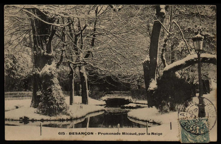 Besançon. Promenade Micaud sous la neige [image fixe] , 1904/1930