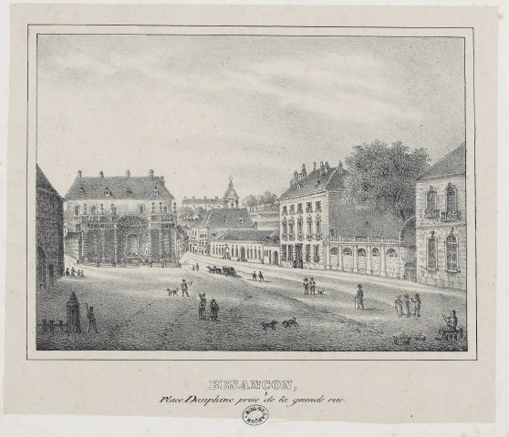 Besançon, Place Dauphine prise de la grande rue [image fixe] , 1800/1899
