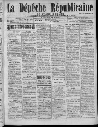 22/10/1905 - La Dépêche républicaine de Franche-Comté [Texte imprimé]