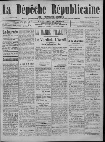 28/02/1913 - La Dépêche républicaine de Franche-Comté [Texte imprimé]