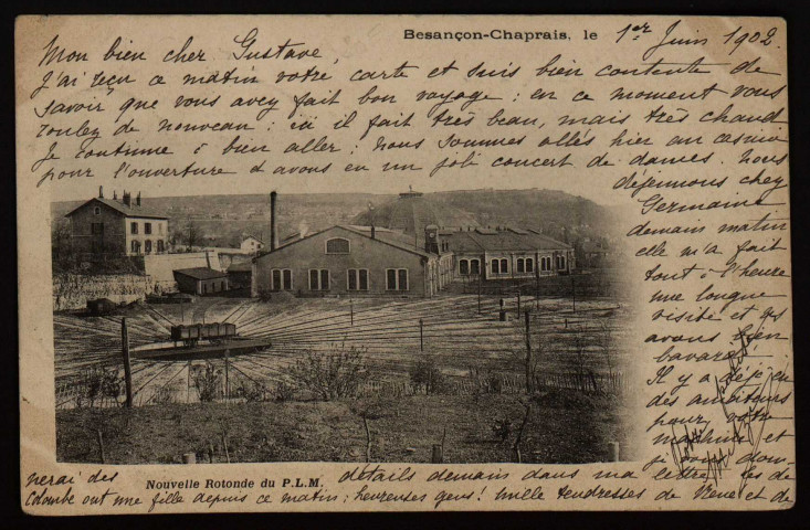 Besançon - Nouvelle Rotonde du P.L.M. [image fixe] , 1897/1902