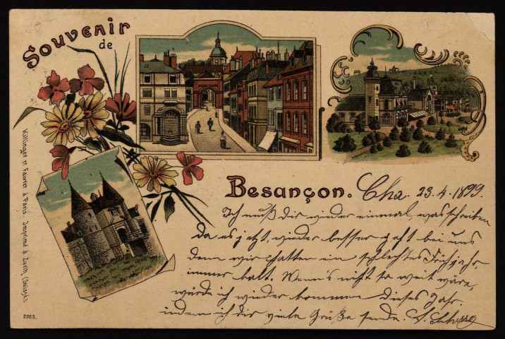 Souvenir de Besançon [image fixe] , Paris : Killinger et Favier, 1897/1903