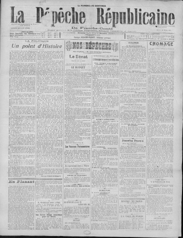 24/03/1921 - La Dépêche républicaine de Franche-Comté [Texte imprimé]