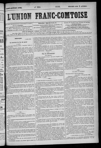03/10/1883 - L'Union franc-comtoise [Texte imprimé]