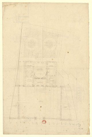 Plan d'une maison [Dessin] , [S.l.] : [s.n.], [1750-1799]