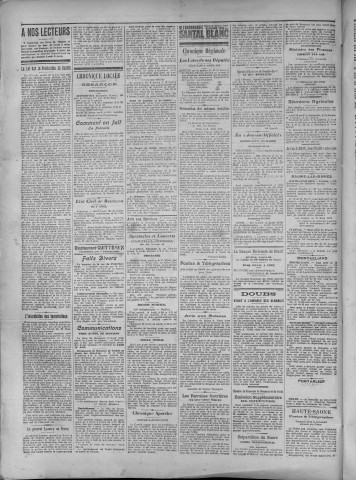 08/04/1917 - La Dépêche républicaine de Franche-Comté [Texte imprimé]
