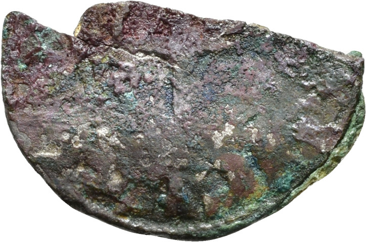 874.1.93.5 - pièce de monnaie ; tissu ; denier tournois