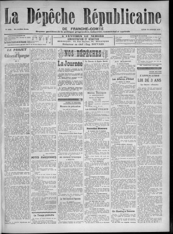 19/01/1914 - La Dépêche républicaine de Franche-Comté [Texte imprimé]