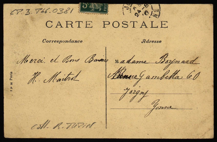 Besançon - Fêtes Présidentielles des 13, 14 et 15 Août 1910 - Rue Battant. [image fixe] , Paris : I P. M Paris, 1904/1910