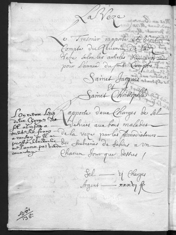 Comptes de la Ville de Besançon, recettes et dépenses, Compte de Jacques Antoine Varin (1679)