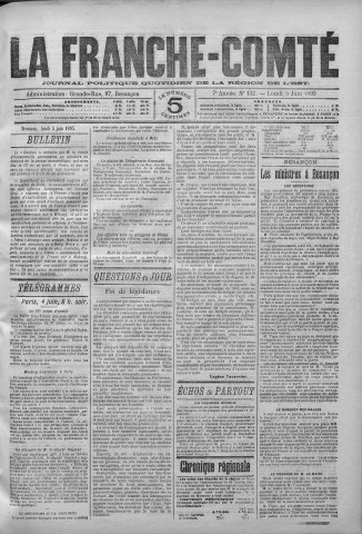 05/06/1893 - La Franche-Comté : journal politique de la région de l'Est