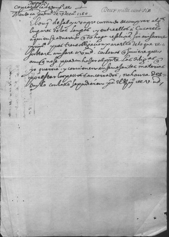 Ms Granvelle 37 - Mémoires de Granvelle. Tome XXXVII. Lettres diverses adressées au cardinal, notamment la correspondance de Marguerite, duchesse de Parme (Août 1580-9 mars 1583)