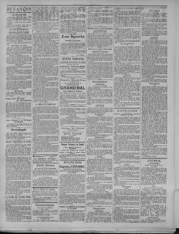 27/02/1922 - La Dépêche républicaine de Franche-Comté [Texte imprimé]