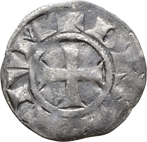874.1.28 - pièce de monnaie ; denier estevenant