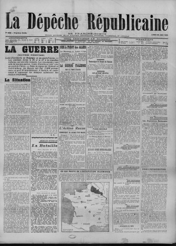 28/06/1915 - La Dépêche républicaine de Franche-Comté [Texte imprimé]