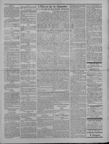 03/03/1922 - La Dépêche républicaine de Franche-Comté [Texte imprimé]