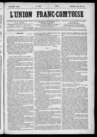 26/05/1875 - L'Union franc-comtoise [Texte imprimé]